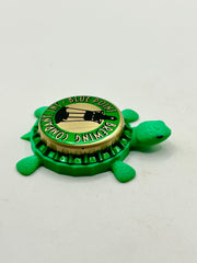 Blue Point Brewing Co (Vintage Green) - Bottle Cap Magnet Turtle Shell Shocked Art