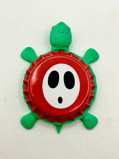 Shy Guy (Mario)- Bottle Cap Magnet Turtle Shell Shocked Art