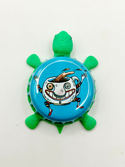 Bell's Beer (Jave Stout) - Bottle Cap Magnet Turtle Shell Shocked Art