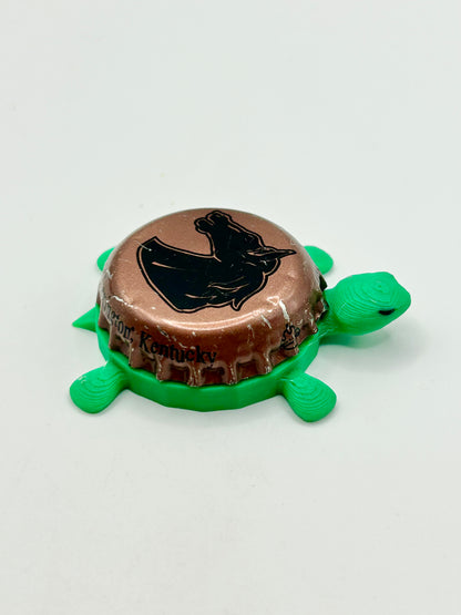 Lexington Brewing Co. (Brown) - Bottle Cap Magnet Turtle Shell Shocked Art