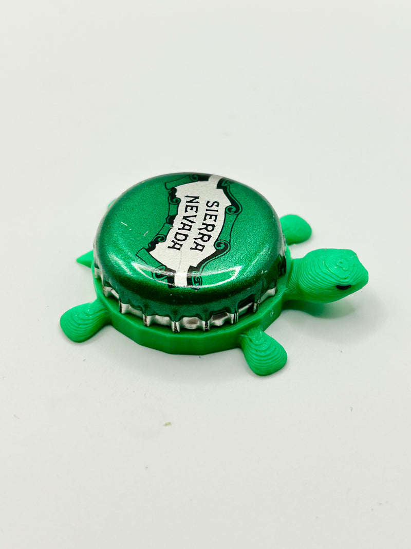 Sierra Nevada (Green Cap Vintage) - Bottle Cap Magnet Turtle Shell Shocked Art
