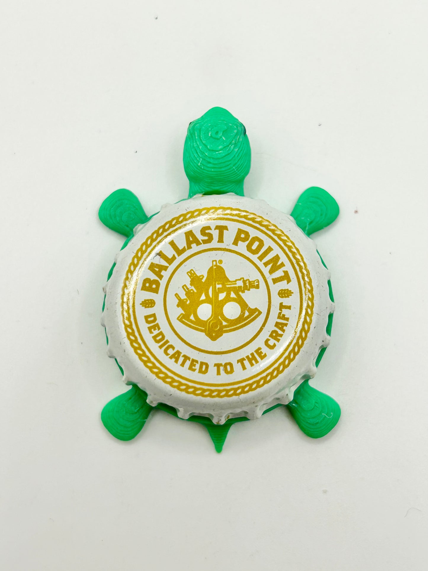 Ballast Point (Yellow) - Bottle Cap Magnet Turtle