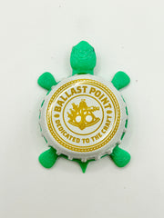 Ballast Point (Yellow) - Bottle Cap Magnet Turtle Shell Shocked Art