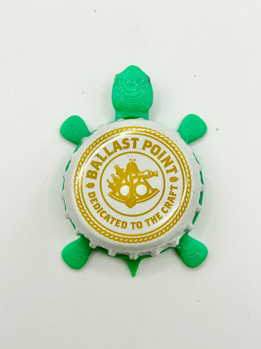 Ballast Point (Yellow) - Bottle Cap Magnet Turtle