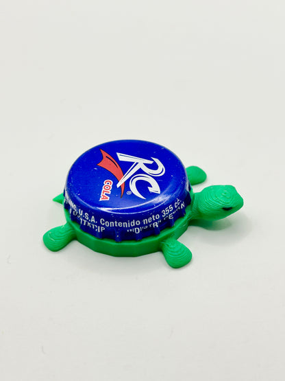 RC Cola (Red Accent) - Bottle Cap Magnet Turtle Shell Shocked Art