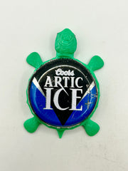 Coors Arctic Ice (Vintage) - Bottle Cap Magnet Turtle Shell Shocked Art