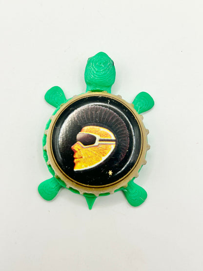 Shock Top Wedgehead - Bottle Cap Magnet Turtle Shell Shocked Art