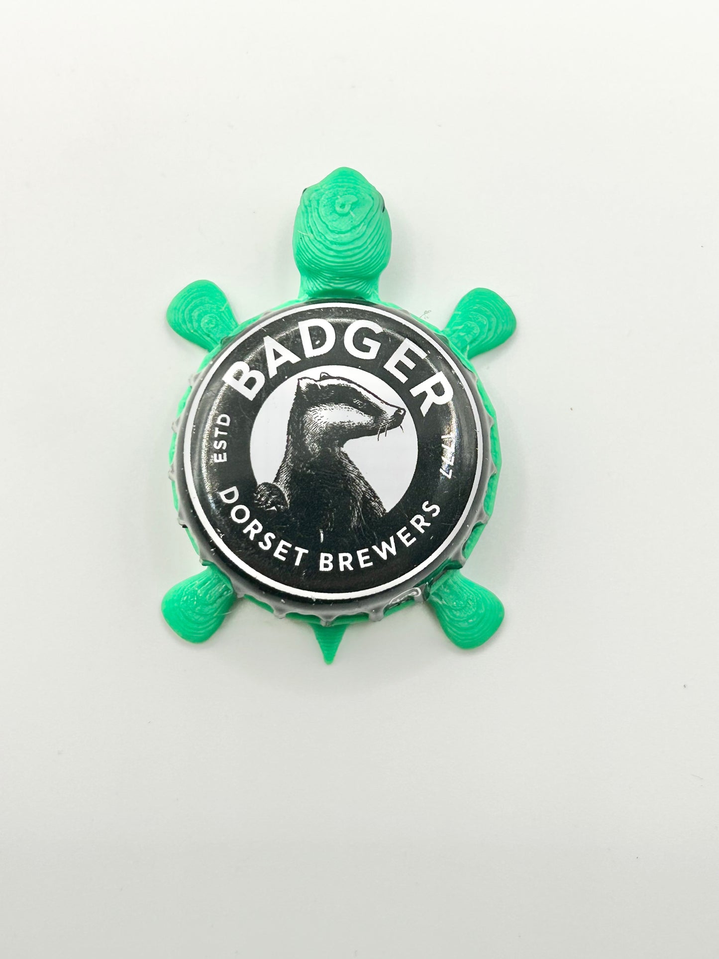 Badger Brewing - Bottle Cap Magnet Turtle