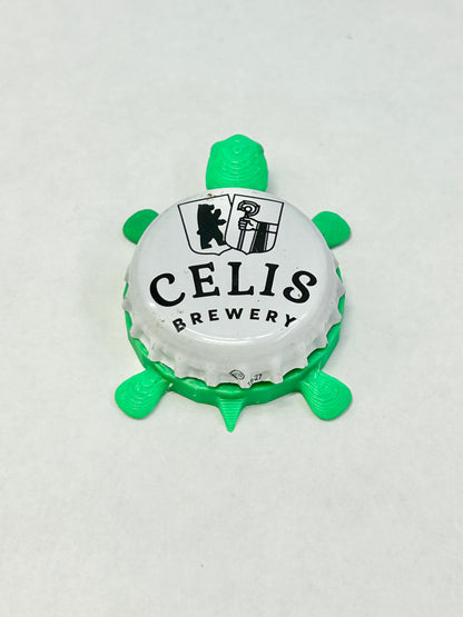 Celis Brewery - Bottle Cap Magnet Turtle Shell Shocked Art