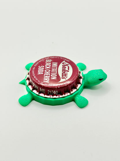 Nesbitt’s Black Cherry Soda - Bottle Cap Magnet Turtle Shell Shocked Art
