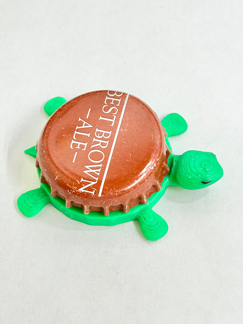 Bell's Best Brown Ale (Text) - Bottle Cap Magnet Turtle Shell Shocked Art