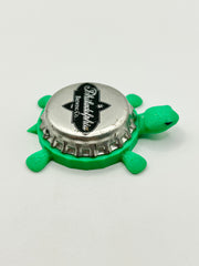Philadelphia Brewing - Bottle Cap Magnet Turtle Shell Shocked Art