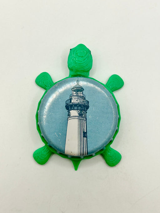 Bell's Third Coast Beer Pale Ale (Lighthouse) - Bottle Cap Magnet Turtle Shell Shocked Art