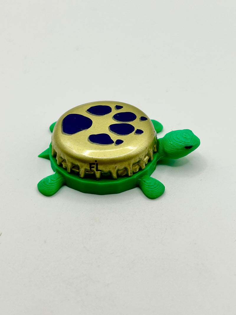 Sea Dog Brewing - Bottle Cap Magnet Turtle Shell Shocked Art