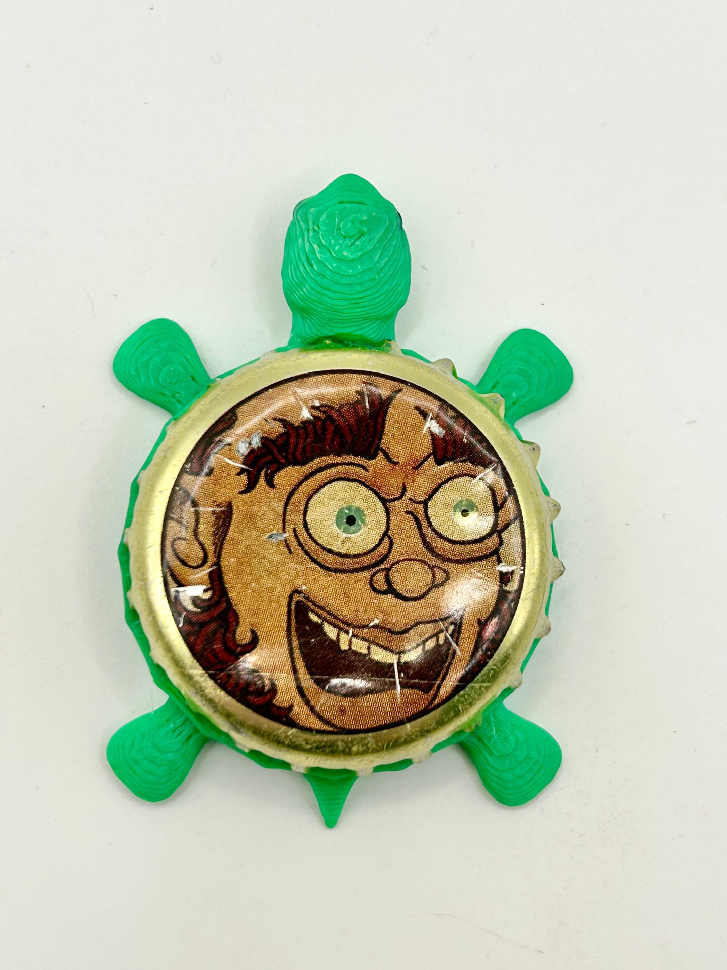 Jester King Brewing - Bottle Cap Magnet Turtle Shell Shocked Art