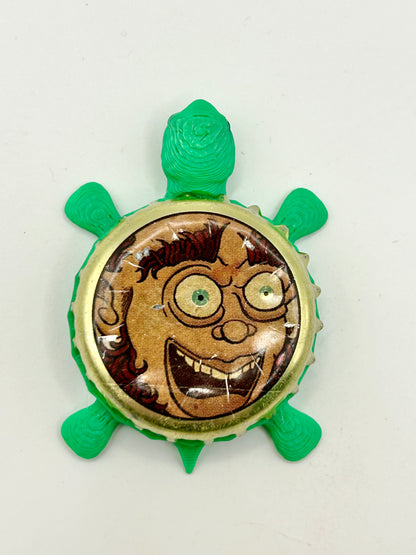 Jester King Brewing - Bottle Cap Magnet Turtle Shell Shocked Art