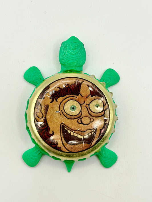 Jester King Brewing - Bottle Cap Magnet Turtle Shell Shocked Art