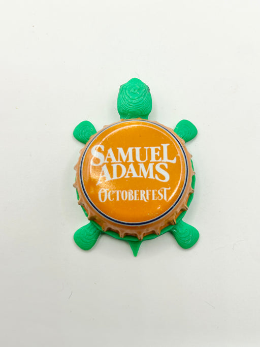 Sam Adams Octoberfest (All Orange) - Bottle Cap Magnet Turtle Shell Shocked Art