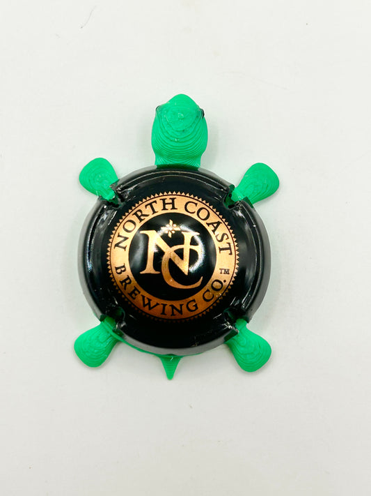 North Coast Brewing Co (Cork Cage Cap) - Bottle Cap Magnet Turtle