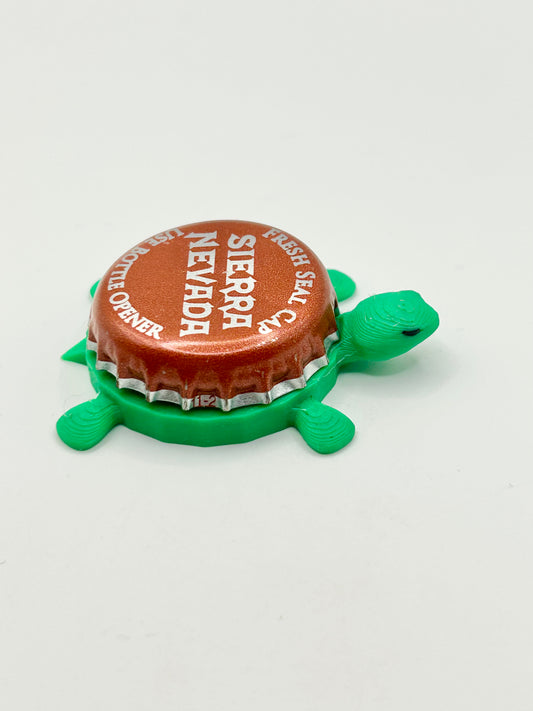 Sierra Nevada (Orange Cap) - Bottle Cap Magnet Turtle