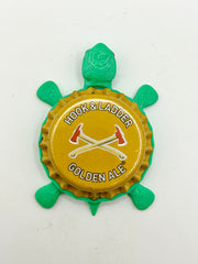 Hook and Ladder Brewing (Golden Ale) - Bottle Cap Magnet Turtle Shell Shocked Art