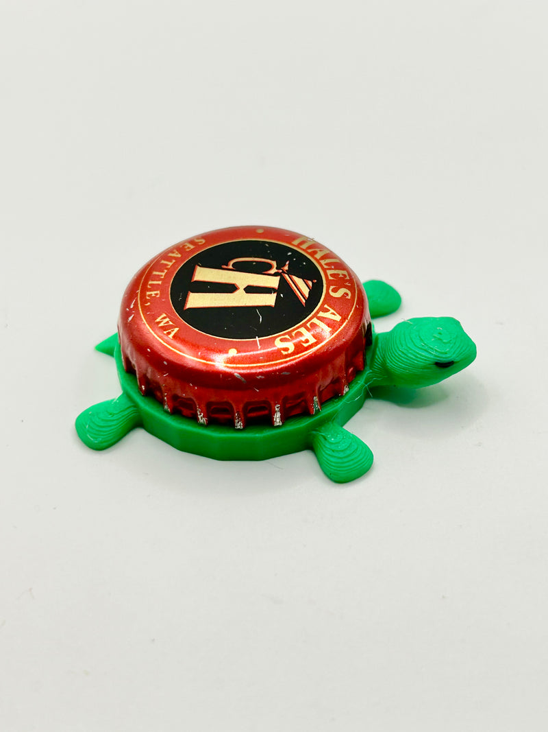 Hale’s Ales (Red) - Bottle Cap Magnet Turtle Shell Shocked Art