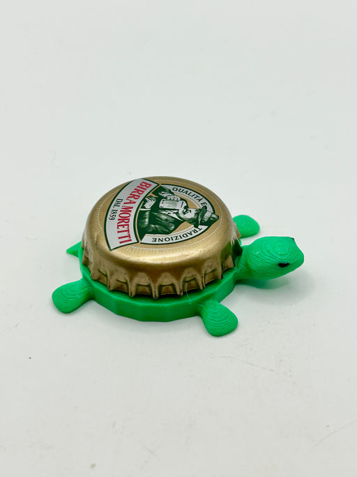 Birra Moretti (Vintage) - Bottle Cap Magnet Turtle Shell Shocked Art