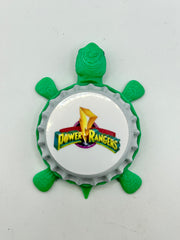 Power Rangers - Bottle Cap Magnet Turtle Shell Shocked Art