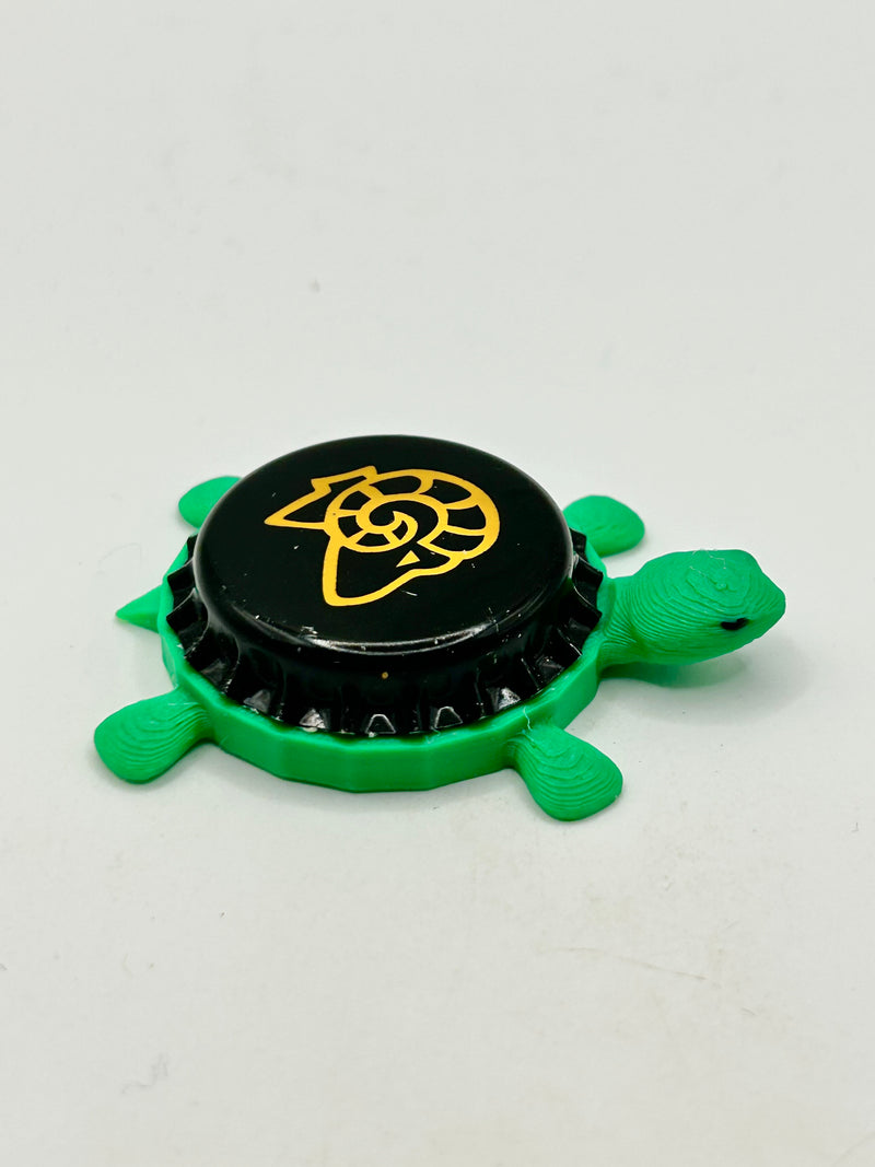 Big Horn Brewing - Bottle Cap Magnet Turtle Shell Shocked Art