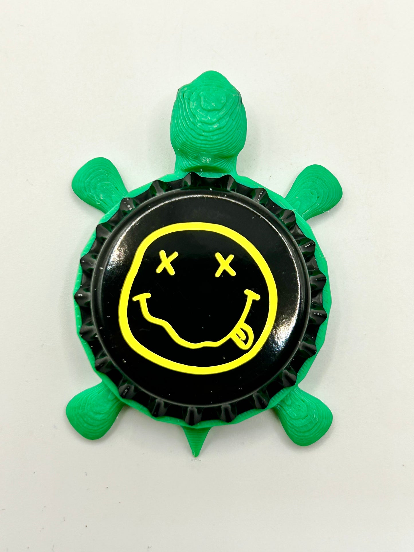 Nirvana - Bottle Cap Magnet Turtle