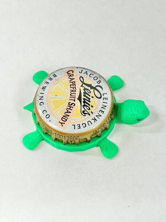 Leinenkugel's Grapefruit Shandy (Vintage) - Bottle Cap Magnet Turtle