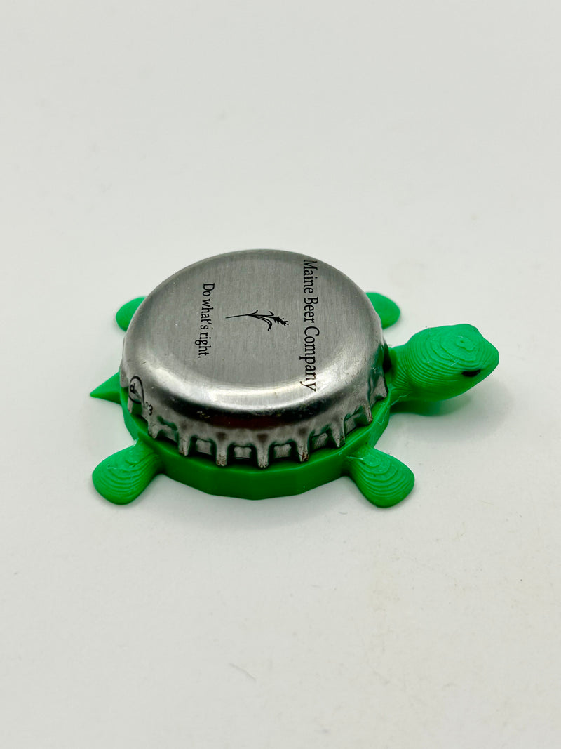 Maine Beer Company - Bottle Cap Magnet Turtle Shell Shocked Art