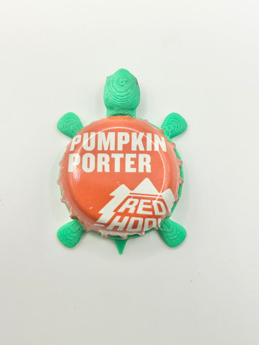 Red Hook Pumpkin Porter - Bottle Cap Magnet Turtle