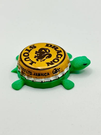 Dragon Stout (Vintage) - Bottle Cap Magnet Turtle Shell Shocked Art