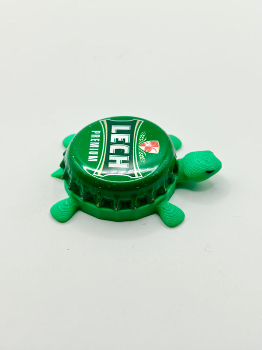 Lech Premium - Bottle Cap Magnet Turtle Shell Shocked Art