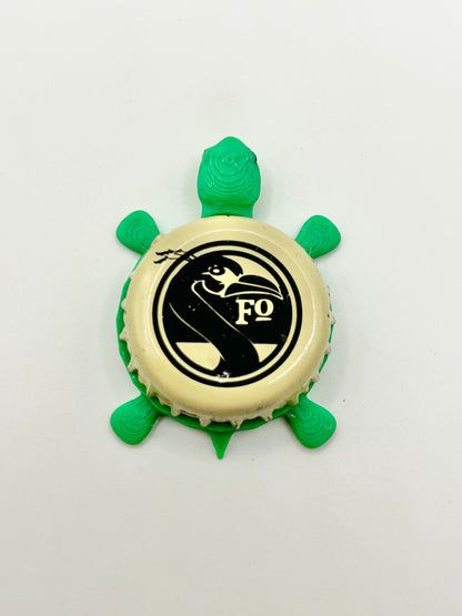 Fordham Brewing - Bottle Cap Magnet Turtle Shell Shocked Art