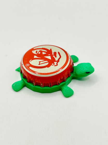 New Belgium Brewing (Bicycle Only) - Bottle Cap Magnet Turtle Shell Shocked Art