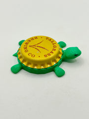 Tallgrass Brewing - Bottle Cap Magnet Turtle Shell Shocked Art