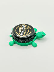 Jennings Lakeland Ales - Bottle Cap Magnet Turtle Shell Shocked Art