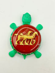 Carlton Draught - Bottle Cap Magnet Turtle Shell Shocked Art