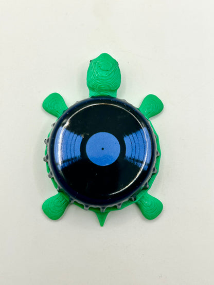 Bell's Black Note Stout - Bottle Cap Magnet Turtle Shell Shocked Art