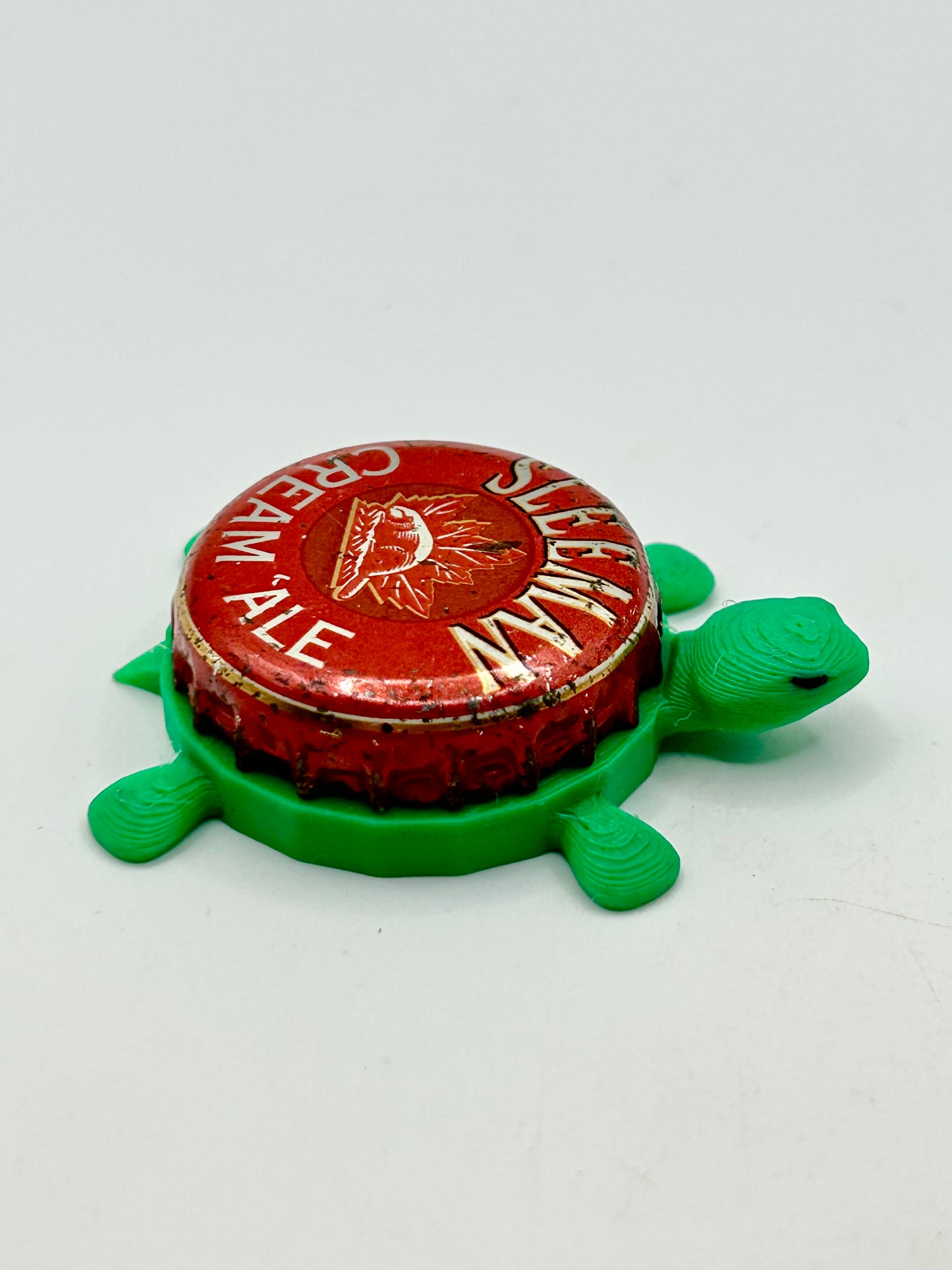 Sleeman Cream Ale - Bottle Cap Magnet Turtle Shell Shocked Art
