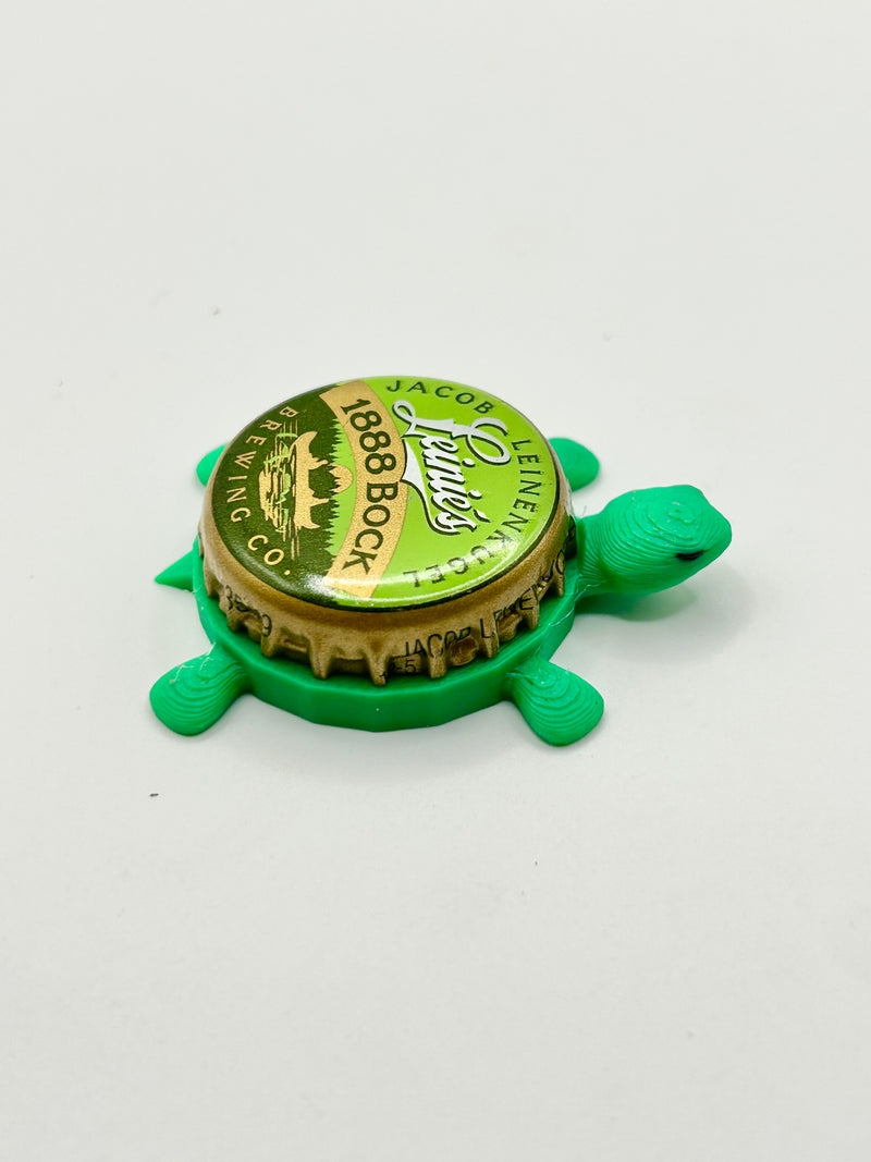 Leinenkugel's 1888 Bock - Bottle Cap Magnet Turtle Shell Shocked Art