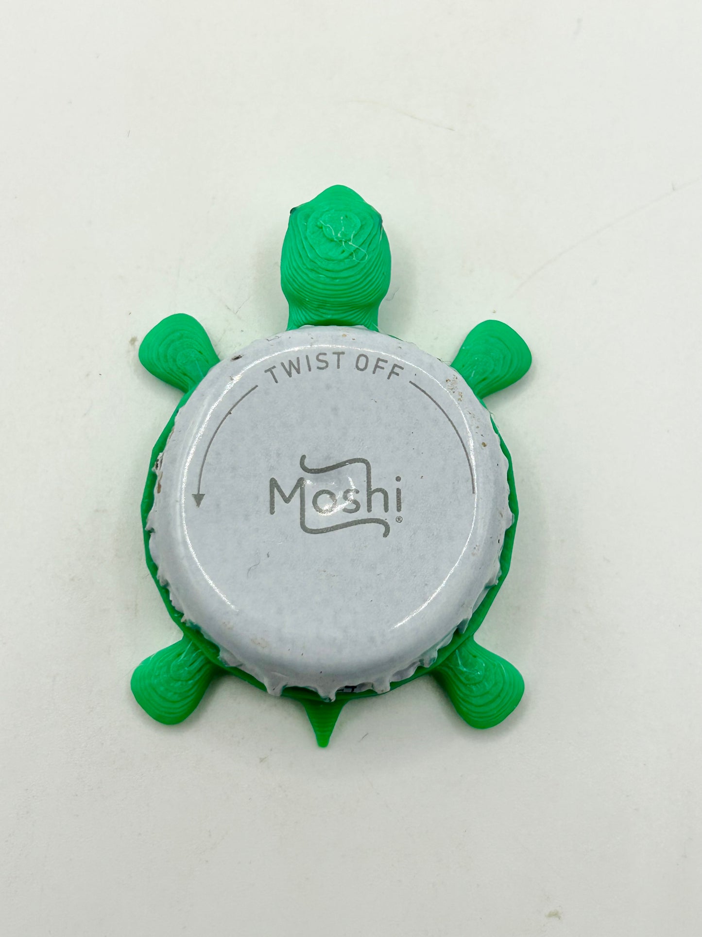 Moshi Soda - Bottle Cap Magnet Turtle Shell Shocked Art