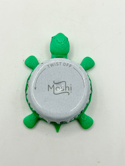 Moshi Soda - Bottle Cap Magnet Turtle Shell Shocked Art