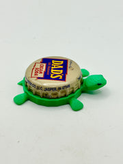 Dad’s Cream Soda - Bottle Cap Magnet Turtle Shell Shocked Art