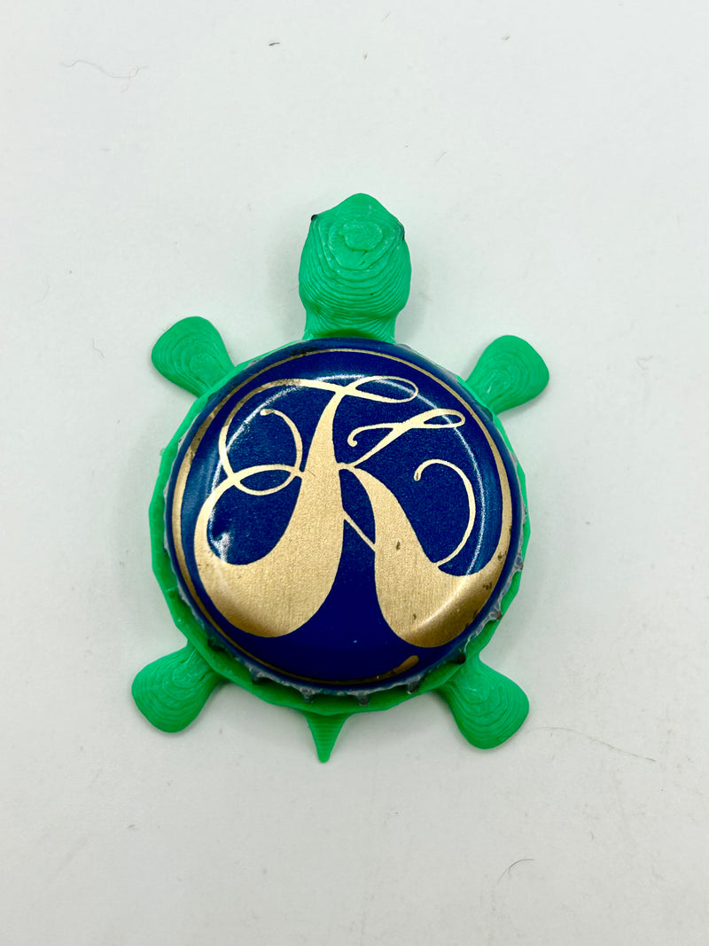 Kessler Brewing - Bottle Cap Magnet Turtle Shell Shocked Art