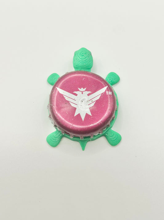 Smirnoff Eagle (Magenta) - Bottle Cap Magnet Turtle