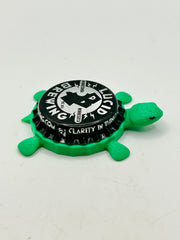 Lucid Brewing - Bottle Cap Magnet Turtle Shell Shocked Art