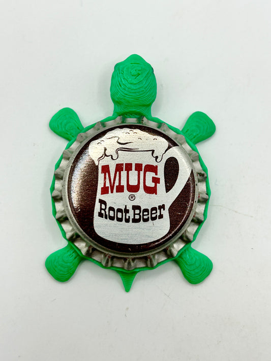 Mug Root Beer (Vintage) - Bottle Cap Magnet Turtle Shell Shocked Art